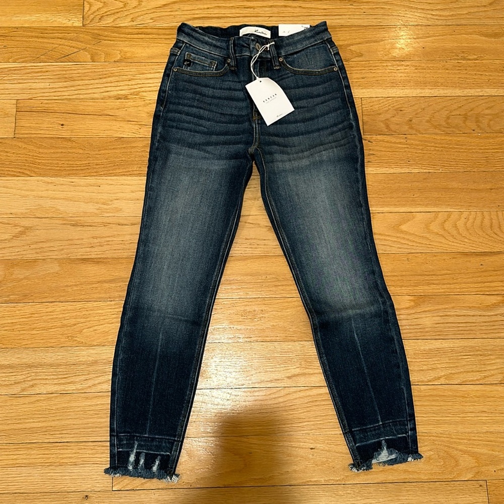NWT Kan Can high rise ankle skinny jeans
